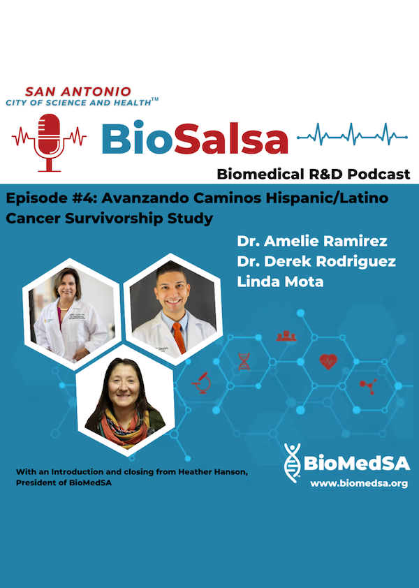 San Antonio City of Science and Health BioSalsa Biomedical R&D Podcast Episode 4: Avanzando Caminos Hispanic/Latino Cancer Survivorship Study