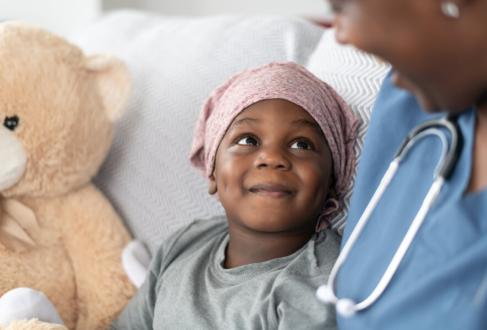 Photo of baby with cancer